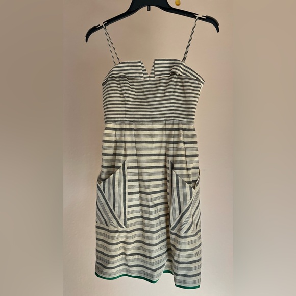 Anthropologie Maeve Changing Stripes Strapless Dress, Size 4, EUC - Picture 5 of 13